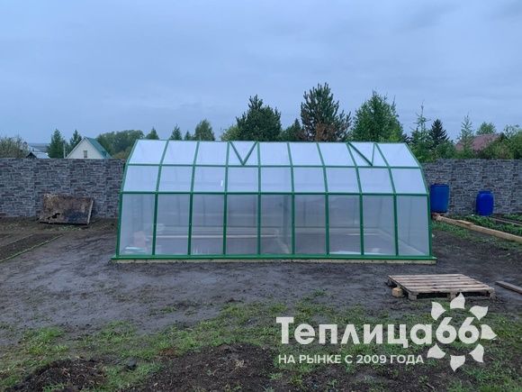 Теплица Рада Байкал из поликарбоната, 3x4 метра